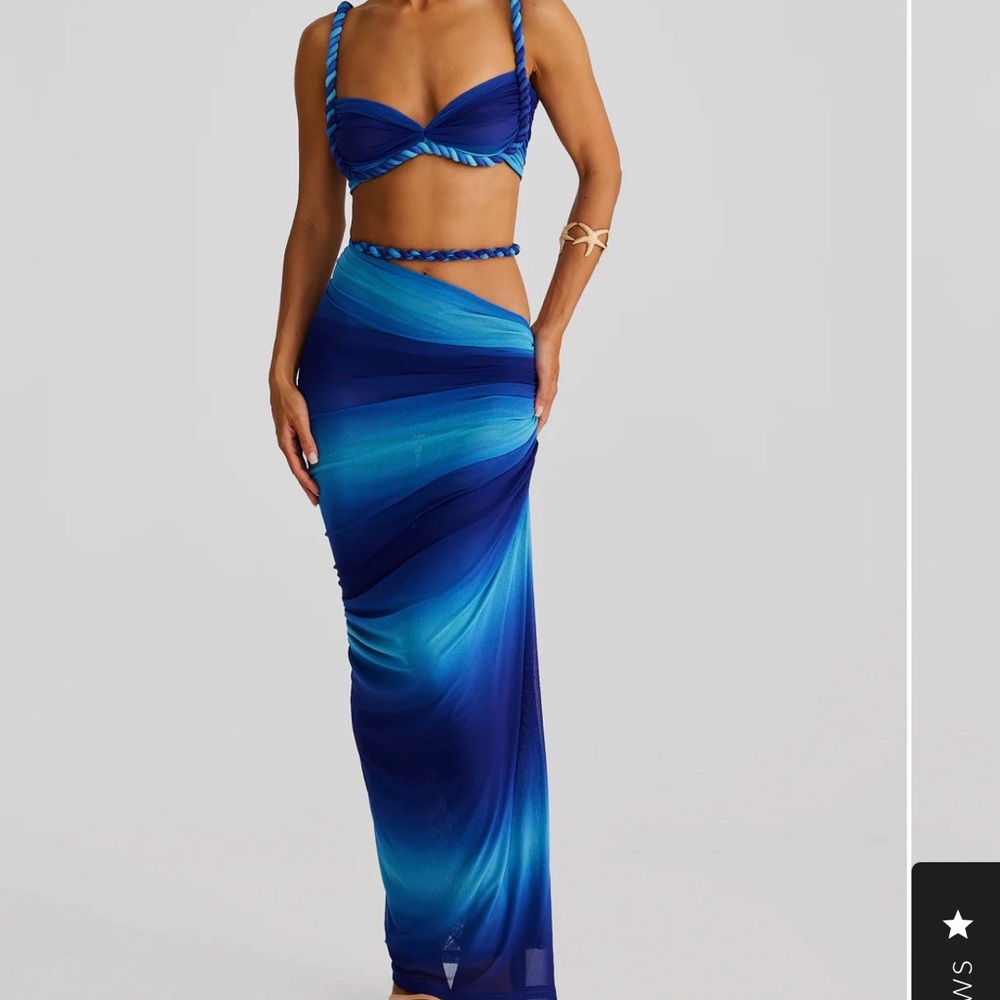 Blue Ombre Maxi Dress